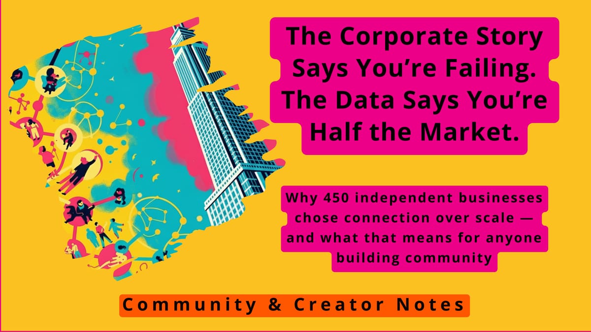 The Corporate Story Says You’re Failing. The Data Says You’re Half the Market.